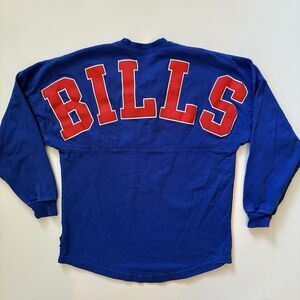 Buffalo Bills Pro Line Fanatics Women’s Small Spirit Jersey Lace Up Long Sleeve